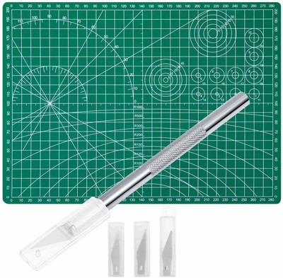 URBAN BOX Stencil Metal Grip Cutting Mat(Set Of 30, Silver)
