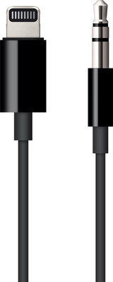 Apple Lightning Cable 2 A 1.2 M MR2C2ZM/A  (Compatible With Lightning To 3.5 Mm Audio Cable, Black, One Cable) For Rs. 1600 @ 54 %