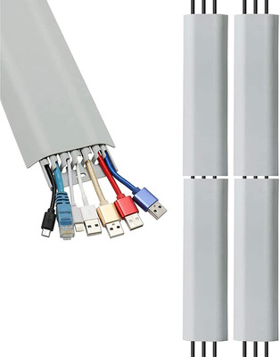 HOUSE OF QUIRK Wall Cable Management Covers Cable Protector(Grey)