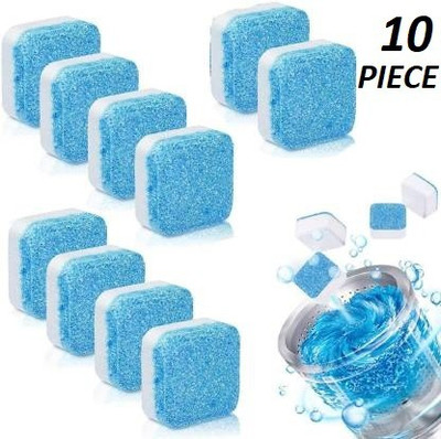 silverwyn 10Pcs Washing Machine Deep Cleaner Effervescent Tablet for All Company’s Front and Top Load Machine, Descaling Powder Tablet for Perfectly Cleaning of Tub & Drum Stain Remover Washer Dishwashing Detergent (10 g) Dishwashing Detergent(10 g)