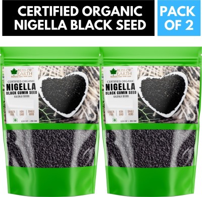 Bliss of Earth 500GM Certified Organic Black Cumin Kalonji Seed, Nigella Seeds Black Cumin Seeds(500 g, Pack of 2)