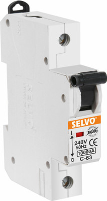 Selvo Single Pole C-63 Amp MCB GSELSPC12008 MCB(1)