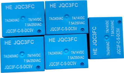 BitControl Solutions 5V Relay PCB Mount 7A (Pack of 5) Electronic Components Electronic Hobby Kit