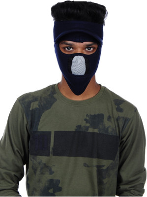 IM UNIQUE Blue Bike Face Mask for Men & Women(Size: Free,  Balaclava)
