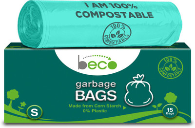 Beco Compostable Small Garbage Bag  Pack Of 15(15Bag )