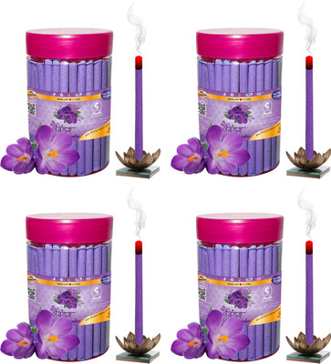Shankh Lavender Dhoop Stick (Incense Stick) Pack of 400 gram (100 + 100 + 100 + 100) Fragrance Lavender(400 g, Set of 1)