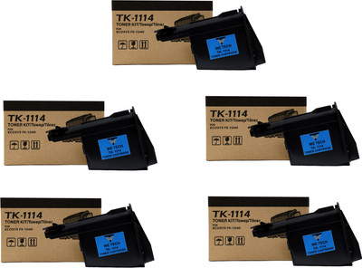 wetech TK 1114 Toner Cartridge Compatible For Kyocera TK-1114 Black Toner Cartridge For Use In Kyocera Ecosys FS-1020MFP, Kyocera Ecosys FS-1025MFP, Kyocera Ecosys FS-1040, Kyocera Ecosys FS-1060DN, Kyocera Ecosys FS-1120MFP, Kyocera Ecosys FS-1125MFP Printers - Pack of 5 Black Ink Cartridge wetech TK 1114 Toner Cartridge Compatible For Kyocera TK-1114 Black Toner Cartridge For Use In Kyocera Ecosys FS-1020MFP, Kyocera Ecosys FS-1025MFP, Kyocera Ecosys FS-1040, Kyocera Ecosys FS-1060DN, Kyocera Ecosys FS-1120MFP, Kyocera Ecosys FS-1125MFP Printers - Pack of 5 Black Ink Cartridge