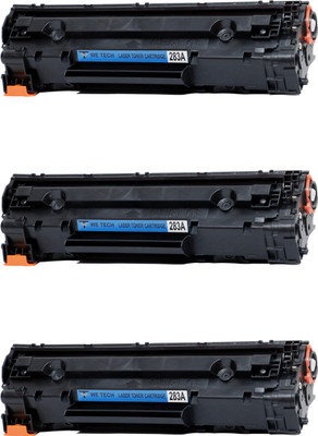 wetech 83A for CF283A / 283 Toner Cartridge for HP Laserjet Pro M201d,M125nw,M127fw,M226dn,M226dw(PACK OF 3) Black Ink Cartridge