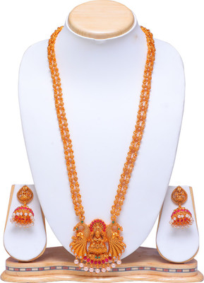 Ethnicking Alloy Gold-plated Gold Jewellery Set(Pack of 1)