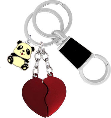 MGP FASHION Full Metal Car Bike For Men Women Girl Boy Office Party Gift Stylish Keyring Pendant Message Unique Valentine's Day Romantic Couple Love Magnetic Red Broken Heart Broken Heart With Cute Panda Pendant Locking Hook Key Chain MGP FASHION Full Metal Car Bike For Men Women Girl Boy Office Party Gift Stylish Keyring Pendant Message Unique Valentine's Day Romantic Couple Love Magnetic Red Broken Heart Broken Heart With Cute Panda Pendant Locking Hook Key Chain