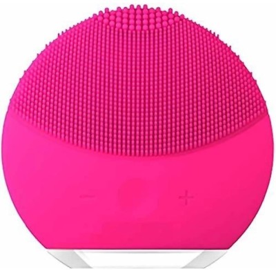 UniTale Mini Ultra Power Silicon Sonic Vibrating Face Brush, Electric Face Scrubber Massager, For Fresh Look Skin Firmness, Rejuvenate Clear Skin (All Skin Type) Deep Cleansing Sonic Brush electric Rechargeable Face Cleaner Massager(Dark Pink)