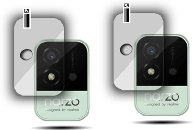 EZGER Back Camera Lens Glass Protector for Realme Narzo 50i(Pack of: 2)