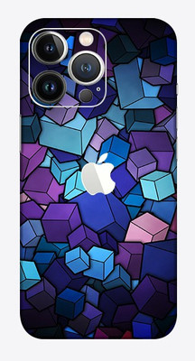 OggyBaba APPLE iPhone 13 Pro Max, Phone Back side Protector and Camera Protector Mobile Skin(Cubes Vector Skin Matte Finish)