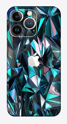 OggyBaba APPLE iPhone 13 Pro Max, Phone Back side Protector and Camera Protector Mobile Skin(Royal Blue Polygon Skin Matte Finish)