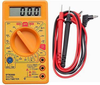 SINKUL Digital Multimeter | Diode And Transistor Tester | AC/DC Volt Test | Test Probes | Voltmeter | Multitester |Volt/OHM Meter (VOM) Multi-Meter Yellow Digital Multimeter(Yellow 2000 Counts) SINKUL Digital Multimeter | Diode And Transistor Tester | AC/DC Volt Test | Test Probes | Voltmeter | Multitester |Volt/OHM Meter (VOM) Multi-Meter Yellow Digital Multimeter(Yellow 2000 Counts)