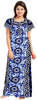 NEGLIGEE Women Nighty(Blue)
