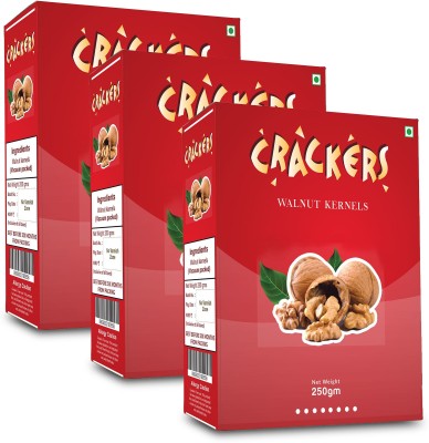Go Crackers Light Amber Halves Walnuts Kernels 750g (250g x 3) without shell Walnuts(3 x 250 g)