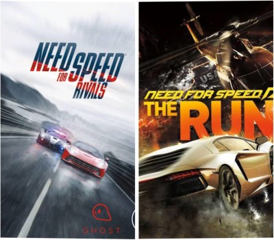 NFS Rivals & Run Combo PC DVD (Offline Only) Complete Games (Complete Edition)(Pc game, for PC)