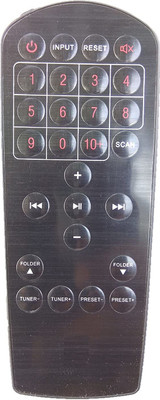 Nij Home Theater Slime Home Theater System Remote Control ( Chake Image With Old Remote ) I Ball Remote Controller(Black)