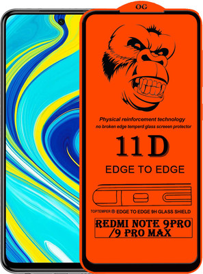 TOPTEMPER Edge To Edge Tempered Glass for REDMI NOTE 9 PRO(Pack of 1)
