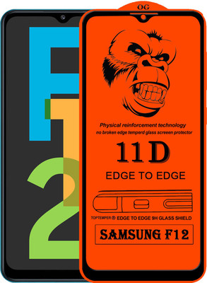 TOPTEMPER Edge To Edge Tempered Glass for SAMSUNG GALAXY F12(Pack of 1)