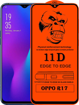TOPTEMPER Edge To Edge Tempered Glass for OPPO R17(Pack of 1)