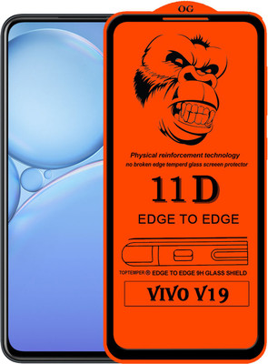 TOPTEMPER Edge To Edge Tempered Glass for VIVO V19(Pack of 1)