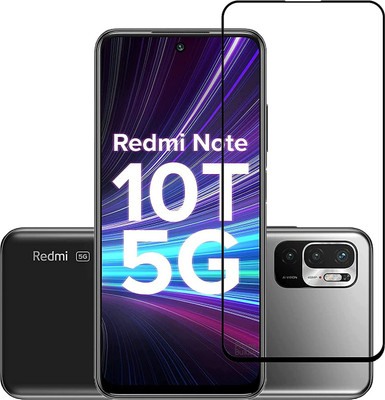 ANCHI Edge To Edge Tempered Glass for Easy Install Full Screen Coverage Tempered Glass Screen Guard Protector 11D for Redmi Mi 10T(Pack of 1)