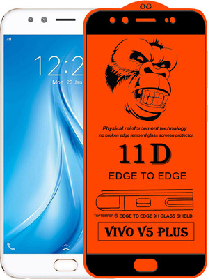 TOPTEMPER Edge To Edge Tempered Glass for VIVO V5 PLUS(Pack of 1)