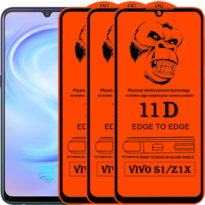 TOPTEMPER Edge To Edge Tempered Glass for VIVO Z1X(Pack of 3)