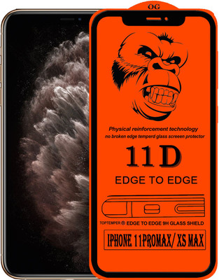 TOPTEMPER Edge To Edge Tempered Glass for Apple iPhone XS Max(Pack of 1)