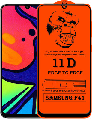 TOPTEMPER Edge To Edge Tempered Glass for SAMSUNG GALAXY F41(Pack of 1)