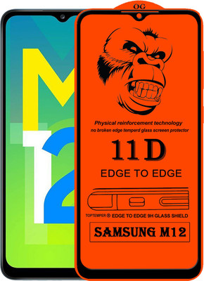 TOPTEMPER Edge To Edge Tempered Glass for SAMSUNG GALAXY M12(Pack of 1)