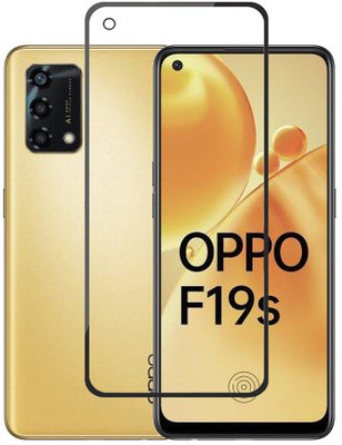 VIGHNAD Edge To Edge Tempered Glass for Oppo F19s(Pack of 1)