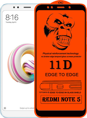 TOPTEMPER Edge To Edge Tempered Glass for Mi Redmi Note 5(Pack of 1)