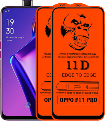 TOPTEMPER Edge To Edge Tempered Glass for OPPO K3(Pack of 2)
