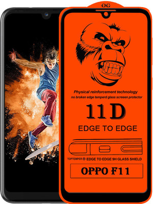 TOPTEMPER Edge To Edge Tempered Glass for OPPO F11(Pack of 1)
