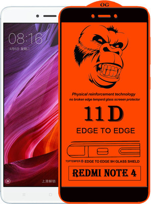 TOPTEMPER Edge To Edge Tempered Glass for Mi Redmi Note 4(Pack of 1)