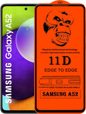 TOPTEMPER Edge To Edge Tempered Glass for SAMSUNG GALAXY A52(Pack of 1)