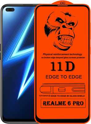ZUVON Edge To Edge Tempered Glass for REALME 6 PRO(Pack of 1)