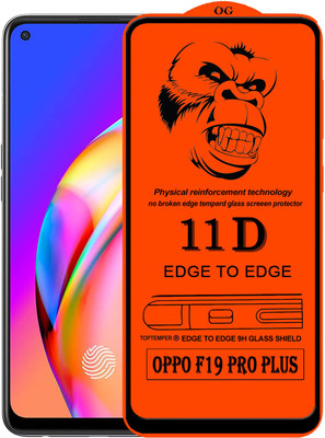 TOPTEMPER Edge To Edge Tempered Glass for OPPO F19 PRO PLUS(Pack of 1)