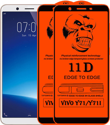 TOPTEMPER Edge To Edge Tempered Glass for VIVO Y71(Pack of 2)