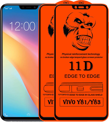 TOPTEMPER Edge To Edge Tempered Glass for VIVO Y83(Pack of 2)