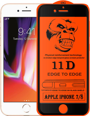 TOPTEMPER Edge To Edge Tempered Glass for Apple iPhone 7(Pack of 1)