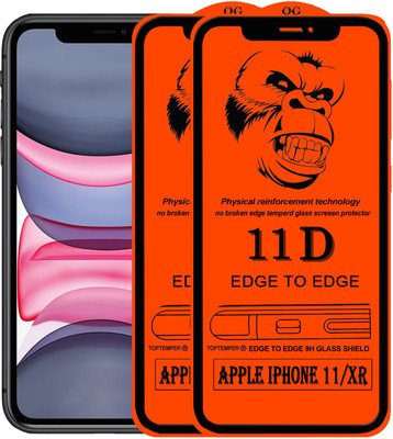 TOPTEMPER Edge To Edge Tempered Glass for APPLE IPHONE 11(Pack of 2)