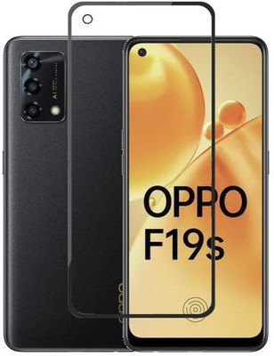 VIGHNAD Edge To Edge Tempered Glass for Oppo F19s(Pack of 1)