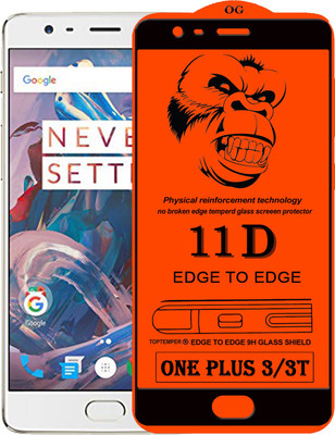TOPTEMPER Edge To Edge Tempered Glass for OnePlus 3T(Pack of 1)