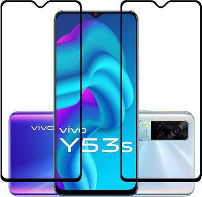 CHEPSU Edge To Edge Tempered Glass for VIVO Y53S(Pack of 2)