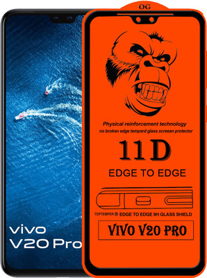 TOPTEMPER Edge To Edge Tempered Glass for VIVO V20 PRO(Pack of 1)