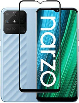 CHVTS Edge To Edge Tempered Glass for realme Narzo 50A(Pack of 1)